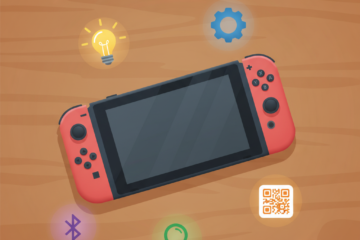 Nintendo Switch con iconos de funciones ocultas y trucos secretos